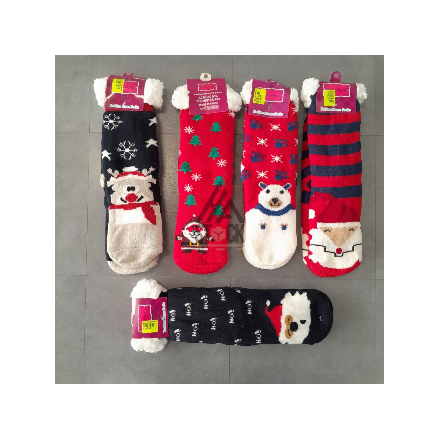 Grosse chaussette NOEL - POKO POKO  - 50 paires