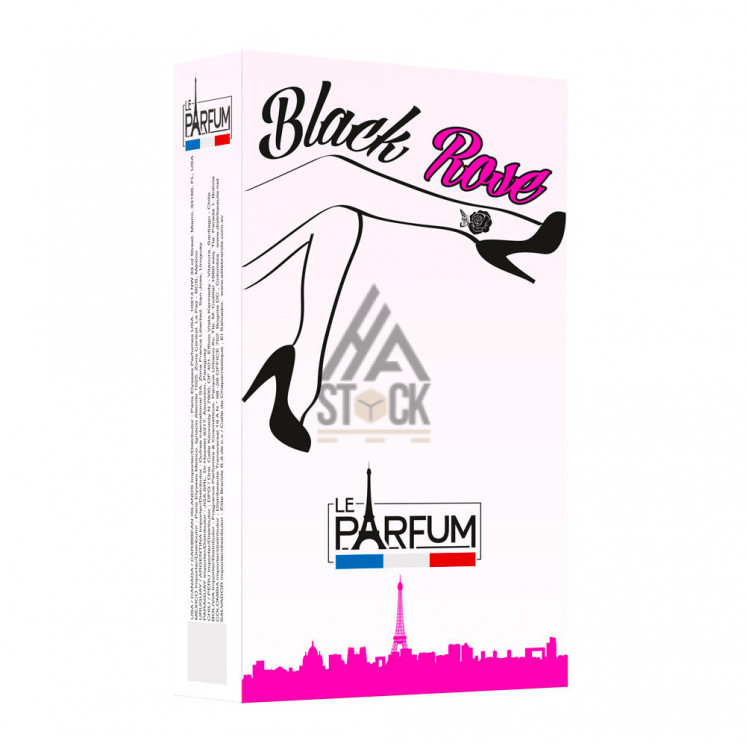 Parfum BLACK ROSE  75ml - 48 pièces