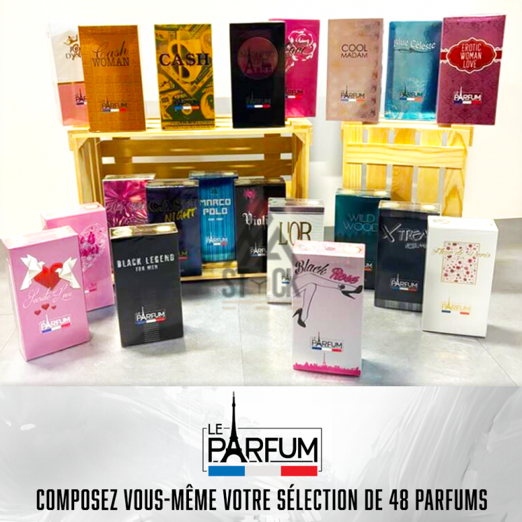 PACK Personnalisé - LE PARFUM DE FRANCE - 48 pièces