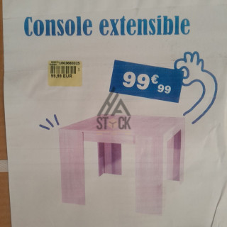 Console extensible - 2 pièces